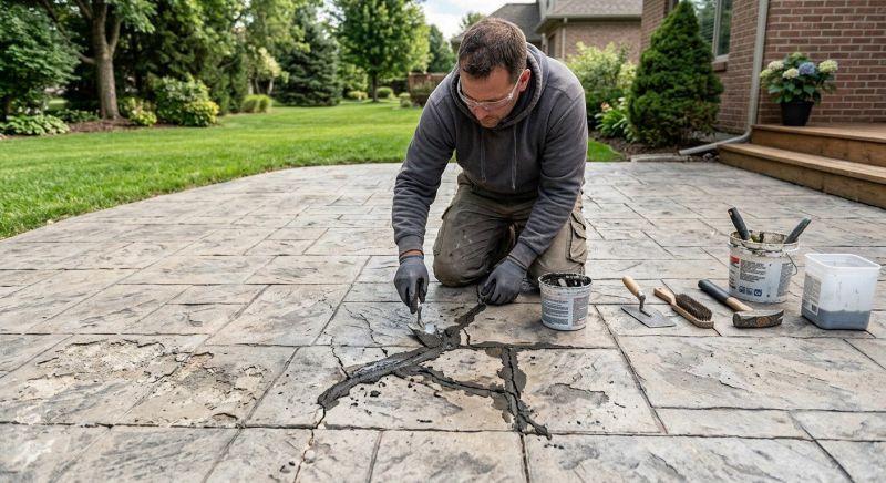 Signs Your Stamped Concrete Driveway Needs Professional Repair