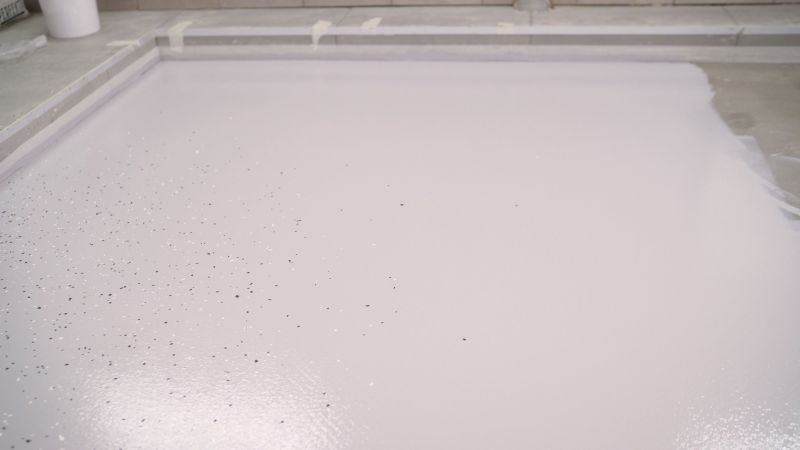 Epoxy Flake Flooring Installation