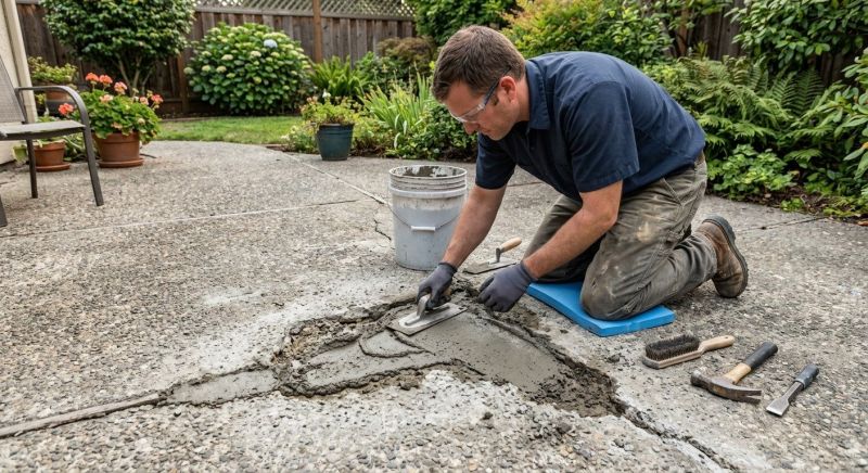How Sealing Helps Protect Repaired Stamped Concrete Surfaces