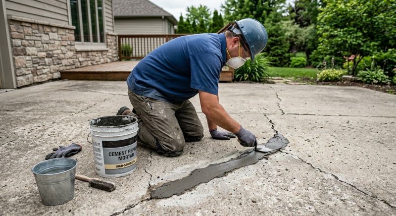 Repairing Cracks In Stamped Concrete