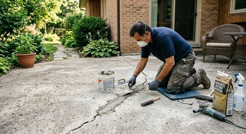 Repairing Cracks In Stamped Concrete