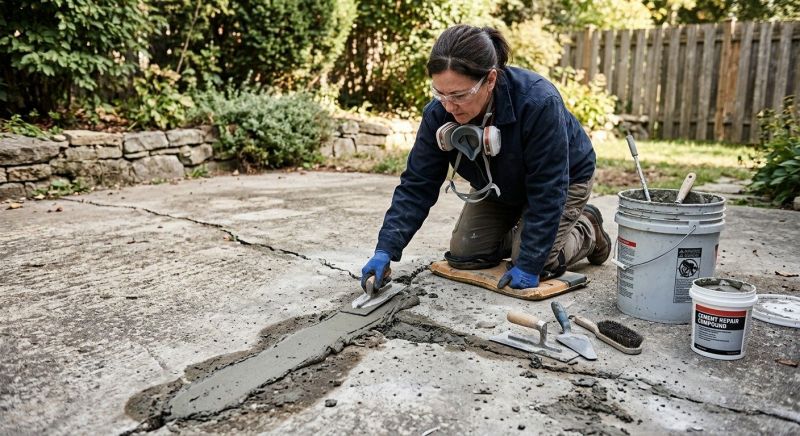 Restoring Faded Stamped Concrete Surfaces