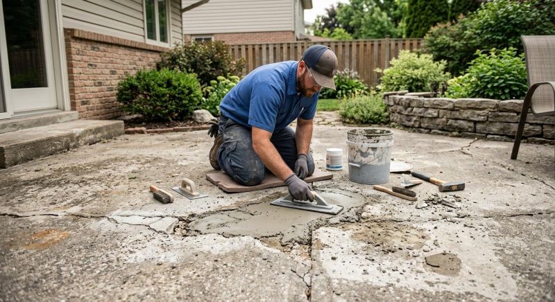 Restoring Faded Stamped Concrete Surfaces