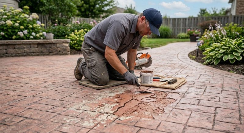 Signs Your Stamped Concrete Driveway Needs Professional Repair